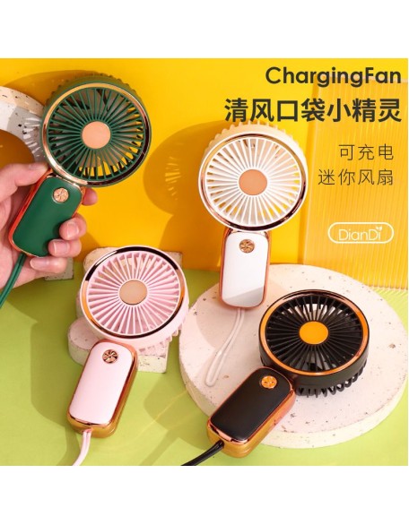 Şarjlı Mini El Tipi Fan – Sessiz, Taşınabilir ve USB’li Vantilatör (4 Renk Seçeneği)