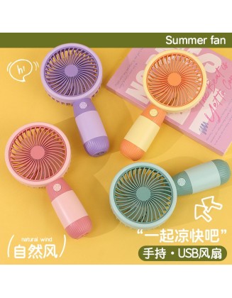 Renkli Şarjlı El Tipi Vantilatör – USB Doğal Rüzgar Mini Fan (Pastel Renkler)