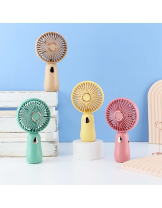Pastel Renkli Şarjlı Mini El Tipi Fan – Sessiz USB Vantilatör (Taşınabilir & Kompakt)