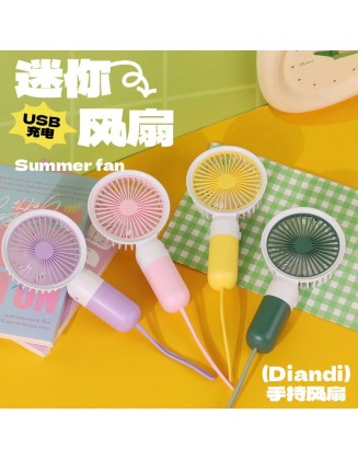 USB Şarjlı Renkli Mini El Fanı – Sessiz Taşınabilir SummerFan Vantilatör (Bilek Askılı)